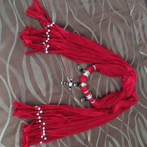 Red scarf